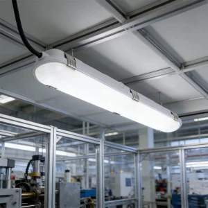 24W Dimmable 2FT LED Linear Strip Lights Vapor Light 3CCT 3Power Tunable IP65 Waterproof Tri-proof Light for Workshop