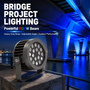 24W High Luminous Efficiency IP66 Waterproof LED Flood Light Die cast Aluminum Housing Warm White CRI90 with Adjustable Bracket