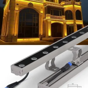 24W IP65 Waterproof Aluminum Alloy LED Wall Washer Multi Color Temp Outdoor Architectural Lighting with 17 000 Hours Lifespan