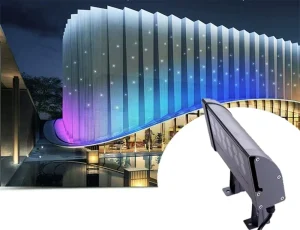 24W LED Outdoor IP65 Waterproof Wall Washers Aluminum Landscape Spotlight for Hotel Architectural Lighting Spot Lights
