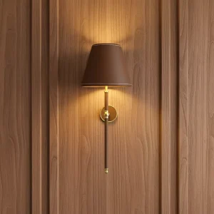 2700K Modern Rechargeable LED Imitation Leather Touch Control Dimmable CRI 90 CE RoHS Certified Custom Finish Wall Lamp 3W Iron