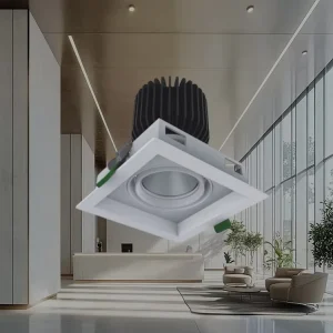 28W/32W LED Spotlights Recessed Borderless Design for Hotel Use