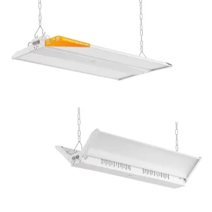 2FT 200W High Brightness Linear High Bay Light 0-10V Dimmable 6000K 5000K 4000K Selectable for Warehouse Garage Workshop