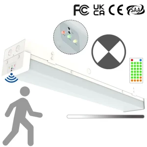 2FT 20W LED Sensor Emergency Linear Lights in 600mm Length Microwave Sensor Battery Batten LED Lighting IP20 CE SAA