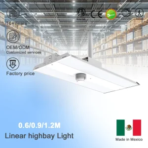 2FT Linear High Bay Light 110W Power CCT Tunable 22000LM ETL DLC 5-Year Warranty Warehouse Industrial Shop Lighting