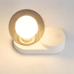 2W DC5V Battery Operated Wireless LED Wall Lamp Stick Magnetic Base Wall Light for Home Decoration Touch Dimming