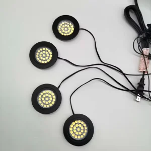 2W Recessed Under Cabinet LED Light Circular Furniture Decoration Lamp for Wine Cabinets Indoor Lighting