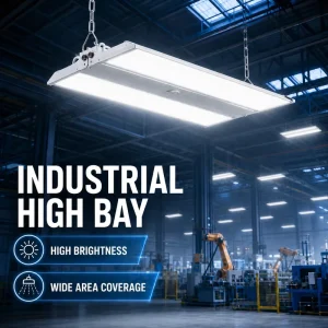 2ft 3ft 220W 300W Anti-Glare Court Badminton Sports Light ETL High Brightness LED Linear High Bay Troffer Lights