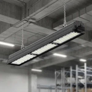 2ft/4ft 100W 200W Linear High Bay Batten Light 0-10V/1-10V Dimmable LED Industrial Lighting for Warehouse & Factory Use