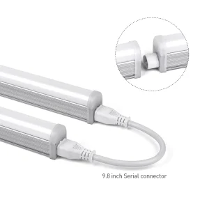 2ft 4ft Aluminum Linear LED Tubes 12W 6000K Integrated T5 Tube Light with AC120V 240V Batten Light