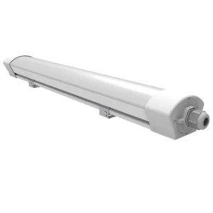 2ft Waterproof LED Linear Light IP66 Surface Mounting Indoor Garage Factory Warehouse Tri proof Fixture Microwave Sensor CRI 83