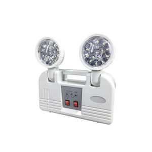 2x10W IP20 Waterproof Rechargeable Self contained Twin Spot LED Emergency Light with 3H Emergency and Wall Mount