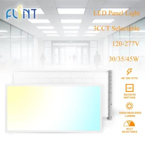 2×4 Feet LED Panel Light 120 277V 30/35/45W 3CCT 0-10V Dimmable Commercial Office Ceiling Lighting ETL DLC in Stock