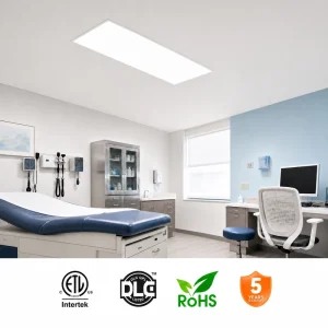 2×4 LED Flat Panel 50W 0 10V Dimmable Surface Mount Ceiling Light 600×1200 Commercial Grade Factory Direct