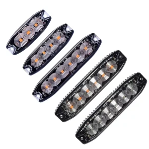 3 4 6 Led Warning Strobe Lights Deck Grille Led Strobe Flashing Lights Car Truck 12v 24v Boat Side Maker Light