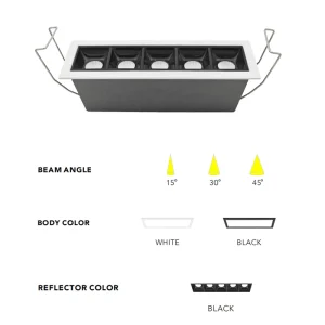 3 5 Years Warranty AC220V Modern Gallery Exhibition Lamp 2W 4W 10W 20W 30W COB Down Light Recessed Ceiling Commercial Use
