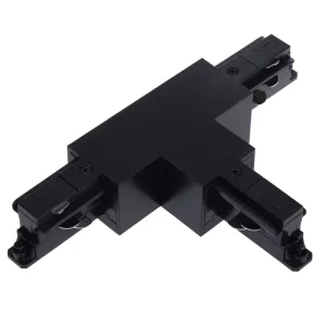 3 Circuit 4 Wire LED Spotlight Lighting Track Right Direction T Connector 220V Aluminum Alloy Body 3500K Warm White 90 CRI 2400