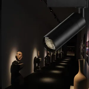 3 Degree Anti Glare Dimming Zoom COB LED Light Track Spotlight Ra97 CRI 5 Year Warranty CCC/CE Certified Art Gallery