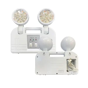 3 Hour Outdoor Emergency Lamp Automatic Wall Mounted Fire Safety Twin Head Non Maintained Rechargeable LED Emergency Fog Light