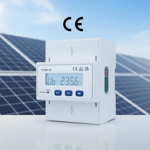 3 Phase Smart Power Meter 80A Direct Connection RS485 Modbus RTU Bi directional Energy Sensor for Solar PV