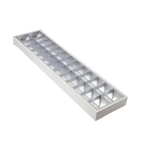 30*120 60*120 60*60 Recessed Louver Troffer Fixture Office LED Grille Fluorescent Light T5 T8 LED Grille Light Fixture