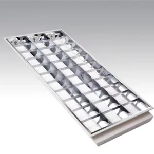 30*120CM 60*120CM Grille Light Embedded Louver Troffer Fixture Office Fluorescent Light T8 LED Grille Light Fixture