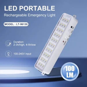 30/60/90 LEDs Portable Rectangular Emergency Light Wall mounted LED Working Light Rechargeable Mini LED Fire Emergency Light
