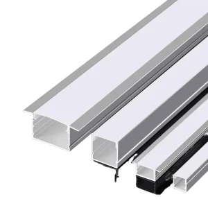 300*12.2*24.5mm 6000 Series Aluminum Alloy Profile with PC Cover for Led Strip Bar Extrusion Super Slim LED Channel Diffuser