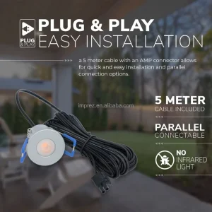 3000K 5000K 6000K 10pcs set Aluminum LED Indoor Outdoor Spotlight with IP65 Rating and Easy Installation for Sunroom or Veranda