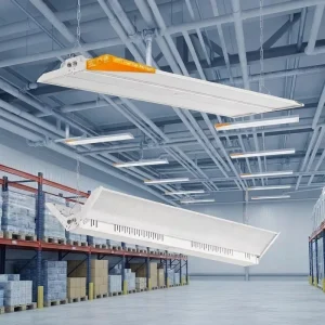 300W 250W 200W Sensor Commercial Industrial Lighting Warehouse Garage Workshop Factory Led Linear High Bay Light
