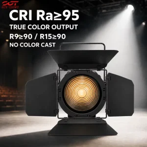 300W DMX512 LED Stage Light 15 60 Zoom Smooth Dimming IP20 Silent Fan Pure Beam Spotlight for Church Hall