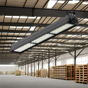 300W IP65 Waterproof SMD2835 Industrial Emergency & Sensor 3CCT LED Linear High Bay Light