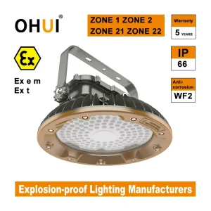 300W LED Explosion Proof Light IP66 Die casting Aluminum 5 Year Warranty for Zone 1 Zone 2 Zone 21 Zone 22
