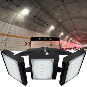 300W LED Flood Light Adjustable 330 Degrees IP66 Waterproof for Outdoor Parking Street Tunnel and Security Lighting