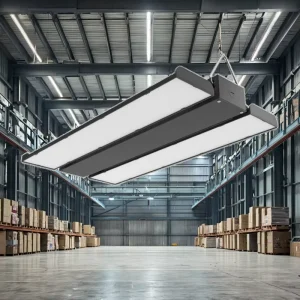 300W LED High Bay Lamp Aluminum Body Non-Waterproof Square High Bay Light for Warehouse Garage