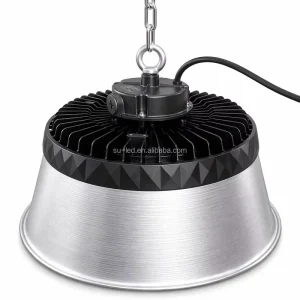 300W LED UFO High Bay Light with Aluminum Difusser Waterproof Industrial Round Warehouse Factory Gym Stadium Lighting Anti Glare