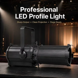 300W RGBALC LED Profile Light 15 60° DMX Motorized Zoom CRI95 Quiet Ellipsoidal Leko Spotlight Stage Lighting for Theater