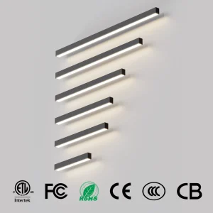 300mm 600mm 900mm 1000mm 1200mm 1500mm Office Pendant Mounted Linear Led Light Aluminum Linkable 0-10V Dimmable LED Linear Light