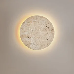 300mm Yellow Travertine Sconce LED Wall Lamp 10W Multicolored for Living Room Hotel Bar Restaurant Corridor Wabi Sabi Decor