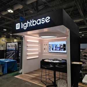 30Mins QUICK BUILD Exhibition Stand 10x20ft Reusable Trade Show Booth for Lighting Show Custom Pop up Store Exhibition Booth