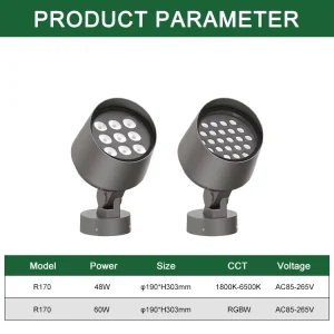 30W 50W High Bright Landscape Buried LED Up Down Light with IP67 Waterproof for Outdoor Garden Path Driveway