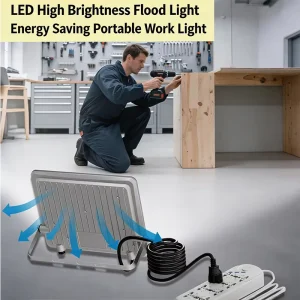 30W Aluminum LED Work Light 36 Chips 3000lm Heat Dissipation 220V for Garage Workshop Outdoor