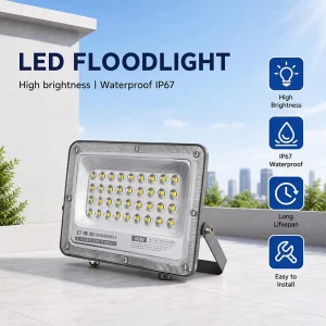 30W Industrial LED Work Light Aluminum Housing 3000lm 36 LED 100m² 220V for Workshop Warehouse