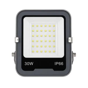 30W SMD3030 220V Anti Glare IP66 Waterproof High Power Outdoor LED Slim Flood Lights For Football Stadium Construction Site