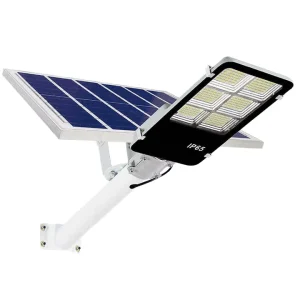 30W Solar LED Street Light 20Ah Battery 1485lm IP65 Waterproof 6000K Daylight Sports Stadiums Outdoor Wall Lamp Remote Control