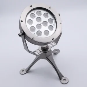 316 Stainless Steel 24W LED Underwater Spot Flood Light IP68 Dia 158mm H282mm RGB Projector for Fountain Pond Water Feature