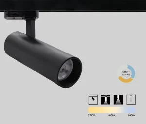 32W LED COB Track Light Commercial 3CCT Adjustable Track Light Ceiling Rail