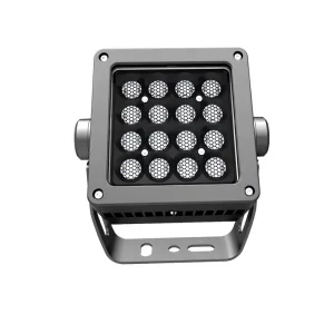 32W LED Flood Light IP65 Waterproof Outdoor Architectural Landscape Spotlight Honeycomb Louver 60 Beam Angle CRI 90 3500K Warm