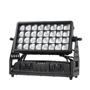 32x40W Outdoor DMX CW+WW LED Architecture Adjustable Wall Washer Waterproof IP65 City Color Light with Barn Door
