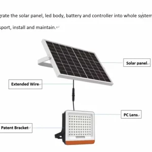 3300lm IP65 High Bright Solar Street Light 60W Solar Panel 65AH Battery for Road & Garden